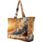 Nature Storm Painting Simple Shoulder Bag
