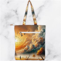 Double Zip Up Tote Bag 