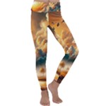Nature Storm Painting Kids  Lightweight Velour Classic Yoga Leggings