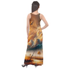 Sleeveless Velour Maxi Dress 