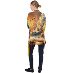 Long Sleeve Velvet Kimono  