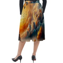 Classic Velour Midi Skirt  