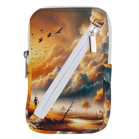 Nature Storm Painting Belt Pouch Bag (Small) from ArtsNow.com