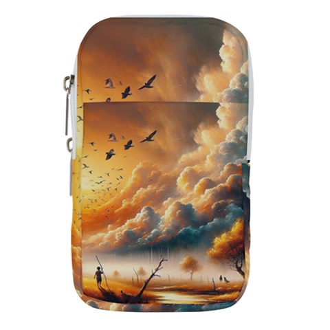Nature Storm Painting Waist Pouch (Large) from ArtsNow.com