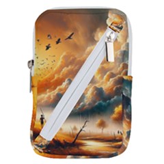 Nature Storm Painting Belt Pouch Bag (Large) from ArtsNow.com