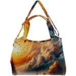 Nature Storm Painting Double Compartment Shoulder Bag