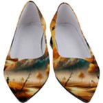 Nature Storm Painting Women s Block Heels 