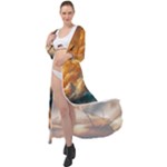 Nature Storm Painting Maxi Chiffon Beach Wrap
