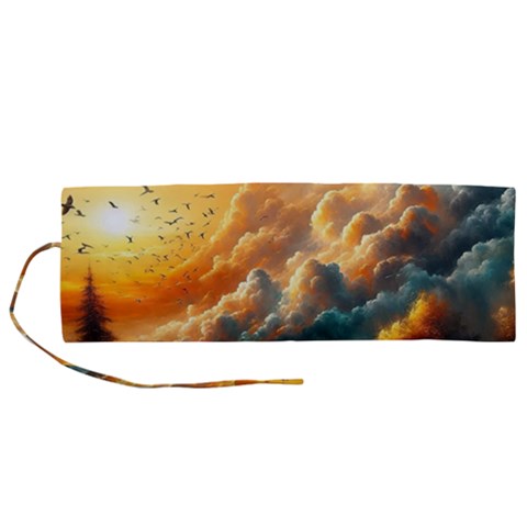 Nature Storm Painting Roll Up Canvas Pencil Holder (M) from ArtsNow.com