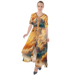 Waist Tie Boho Maxi Dress 