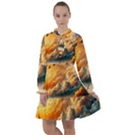 Nature Storm Painting All Frills Dress