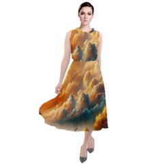 Round Neck Boho Dress 