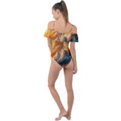 Frill Detail One Piece Swimsuit 