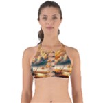 Nature Storm Painting Perfectly Cut Out Bikini Top