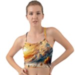 Nature Storm Painting Mini Tank Bikini Top