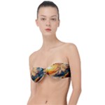 Nature Storm Painting Classic Bandeau Bikini Top 