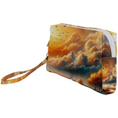 Nature Storm Painting Wristlet Pouch Bag (Small) from ArtsNow.com