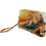 Nature Storm Painting Wristlet Pouch Bag (Small)