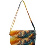 Nature Storm Painting Removable Strap Clutch Bag
