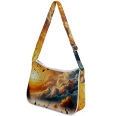 Zip Up Shoulder Bag 