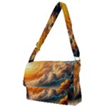 Nature Storm Painting Full Print Messenger Bag (L)