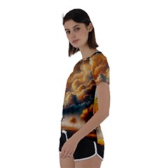 Short Sleeve Open Back T-Shirt 