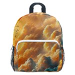 Nature Storm Painting Kids  Age 5-10 Lightweight School Backpack with Side Pockets