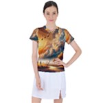 Nature Storm Painting Women s Sports Top