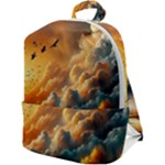 Nature Storm Painting Zip Up Backpack