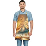 Nature Storm Painting Kitchen Apron