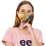 Nature Storm Painting Fitted Cloth Face Mask (Adult)