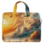 Nature Storm Painting MacBook Pro 13  Double Pocket Laptop Bag