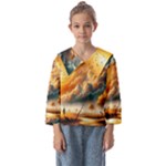 Nature Storm Painting Kids  Sailor Shirt