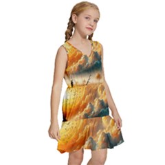 Kids  Sleeveless Tiered Mini Dress 