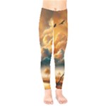 Nature Storm Painting Kids  Classic Winter Leggings