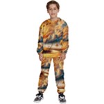 Nature Storm Painting Kids  Sweatshirt set