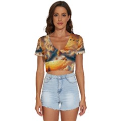 V-Neck Crop Top 