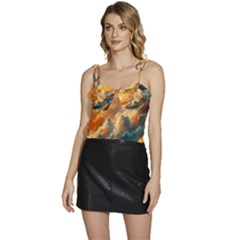 Flowy Camisole Tie Up Top 