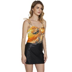 Flowy Camisole Tie Up Top 