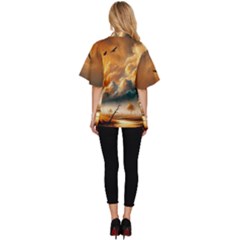 Women s Batwing Button Up Shirt 