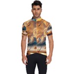Nature Storm Painting Men s Short Sleeve Cycling Jersey