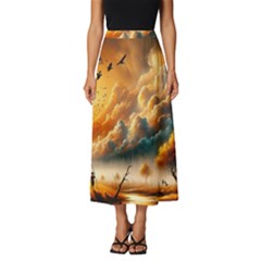 Classic Midi Chiffon Skirt 