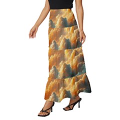 Tiered Ruffle Maxi Skirt 
