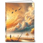 Nature Storm Painting 5  x 7  Hardcover Notebook