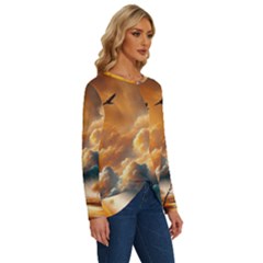 Long Sleeve Crew Neck Pullover Top 
