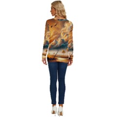 Long Sleeve Crew Neck Pullover Top 