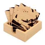 Nature Storm Painting Bamboo Coaster Set
