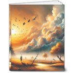 Nature Storm Painting 8  x 10  Softcover Notebook