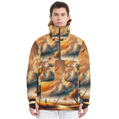 Men s Pullover Zip Ski and Snowboard Waterproof Breathable Jacket 