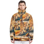 Nature Storm Painting Men s Pullover Zip Ski and Snowboard Waterproof Breathable Jacket